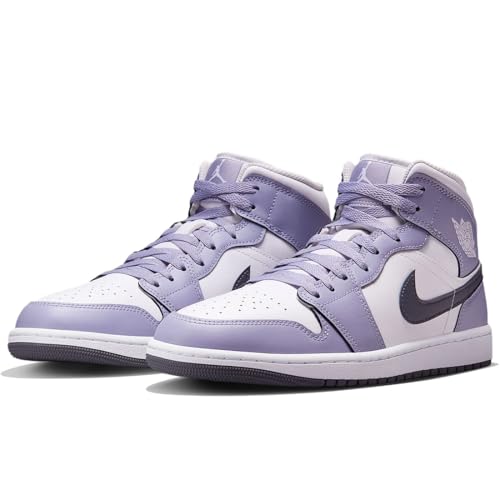 Air Jordan 1 Mid グレー/ホワイト/ラベンダー 6.5 US 国内6月14日発売予定】ナイキ ジョーダン エア ジョーダン 1